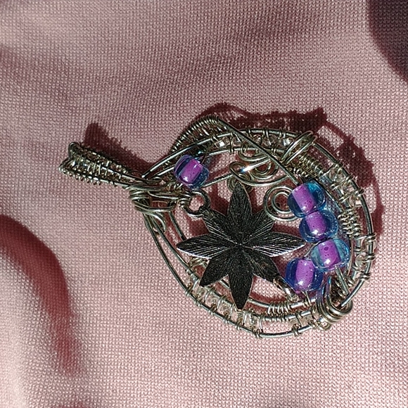 NWT Beautiful Handcrafted Tinned Copper Pendant - Picture 4 of 5